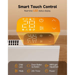 1000w/1500w/2000w Convection Heater With Wifi App & Voice Control, 3 Modes, Smart Thermostat, 24h/7d Timer, Child Lock, Wall Mounted Or Freestanding | Small