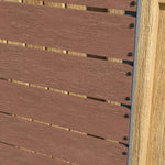 Planter With Trellis For Vines 72x38x150cm | Brown