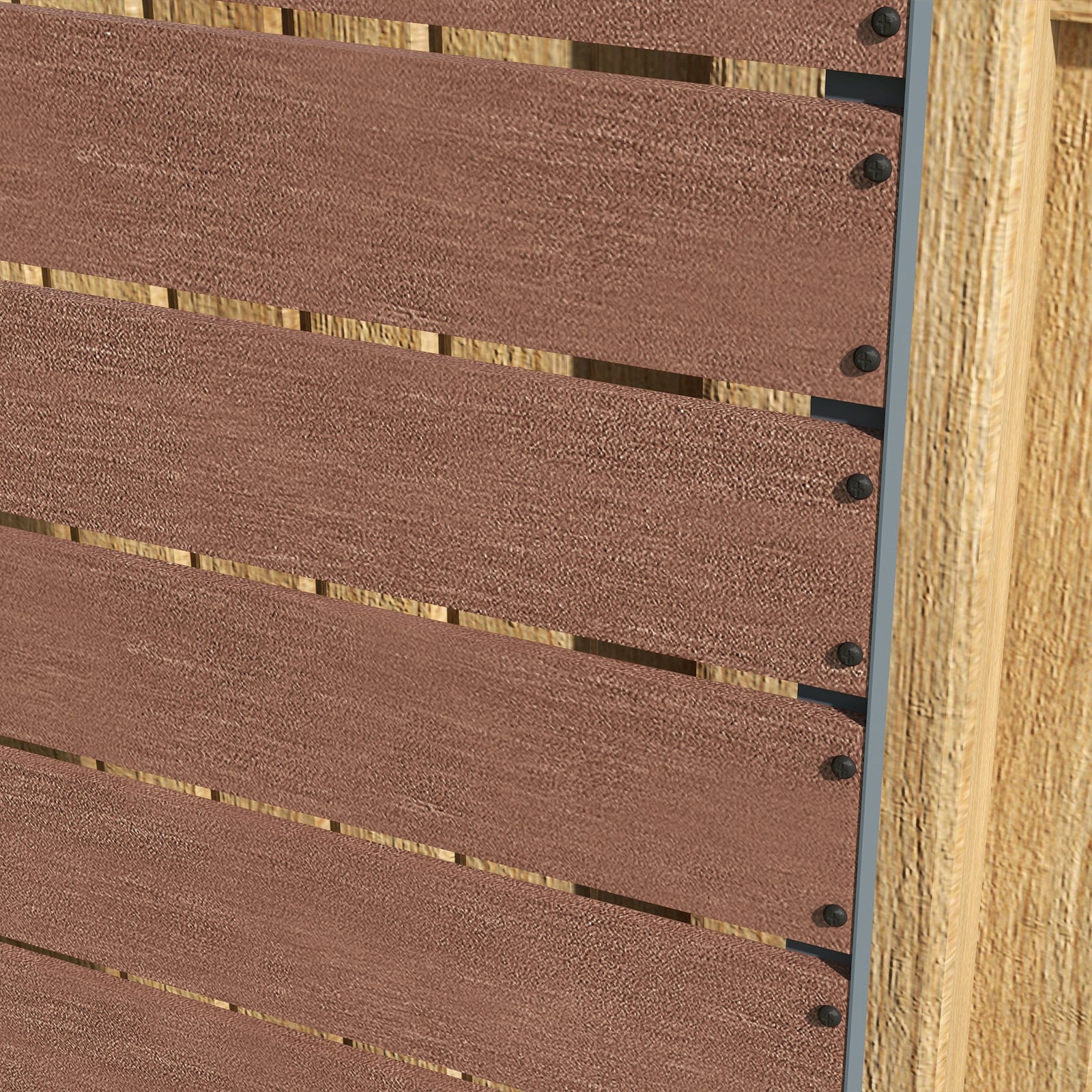 Planter With Trellis For Vines 72x38x150cm | Brown