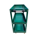 Tool Storage Heavy Duty Durable Garage Trolley Workshop 3 Tier Wheel Cart Shelf | Green