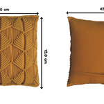 Esmi Cushion Set | Set-of-2 | Mustard Yellow