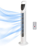 78.5cm Oscillation Tower Fan With Remote Control 3-speed Wind | White