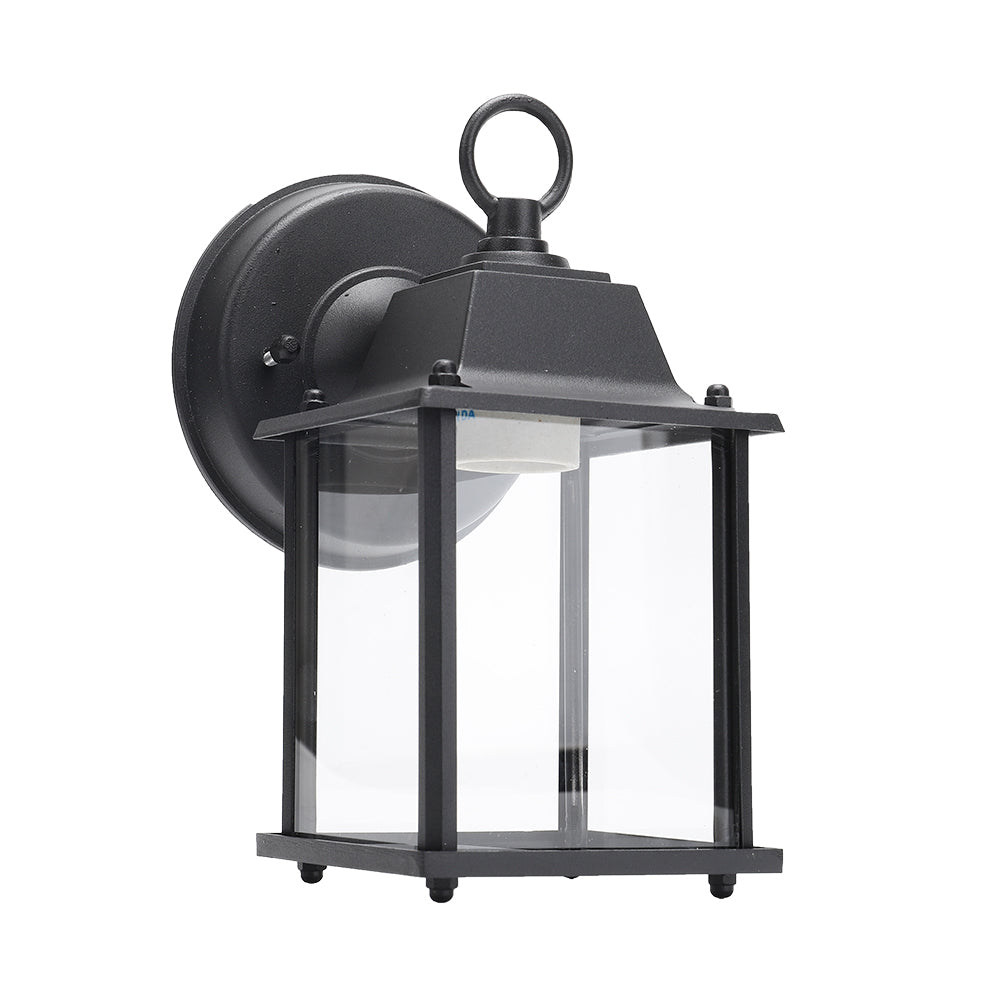 Vintage Cast Aluminium Outdoor Wall Lantern Light – Waterproof & Weatherproof Glass Lantern With E27 Socket For Patios