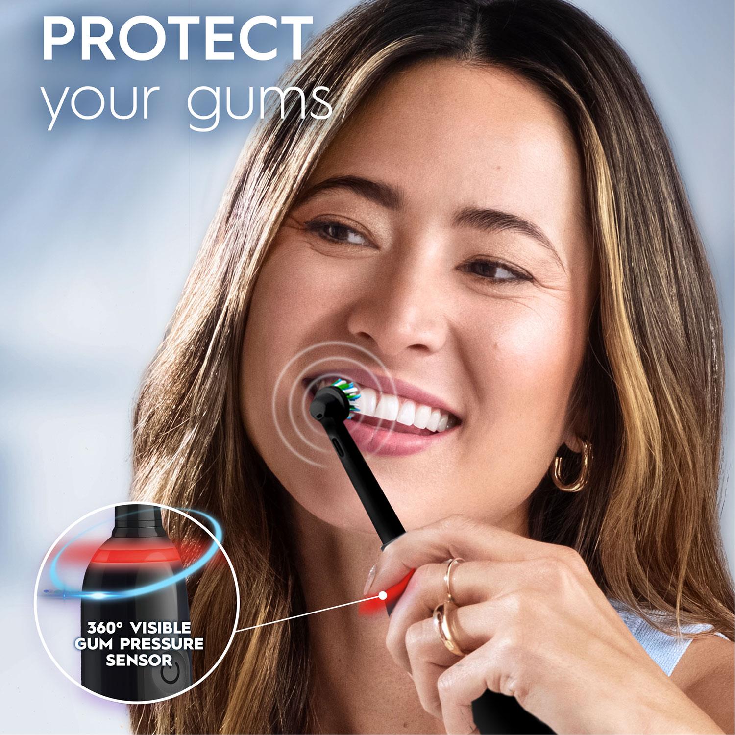 Pro Series 3 Electric Rechargeable Toothbrush With Bonus Toothpaste, Black