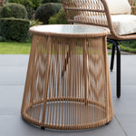 Carbini 3 Piece Patio Bistro Set | One Size | Cream