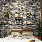 Rustic Faux Brick 3d Wallpaper Roll For Cafe Restaurant Home Decor