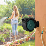 Retractable Hose Reel Wall Mounted With Lock | Green