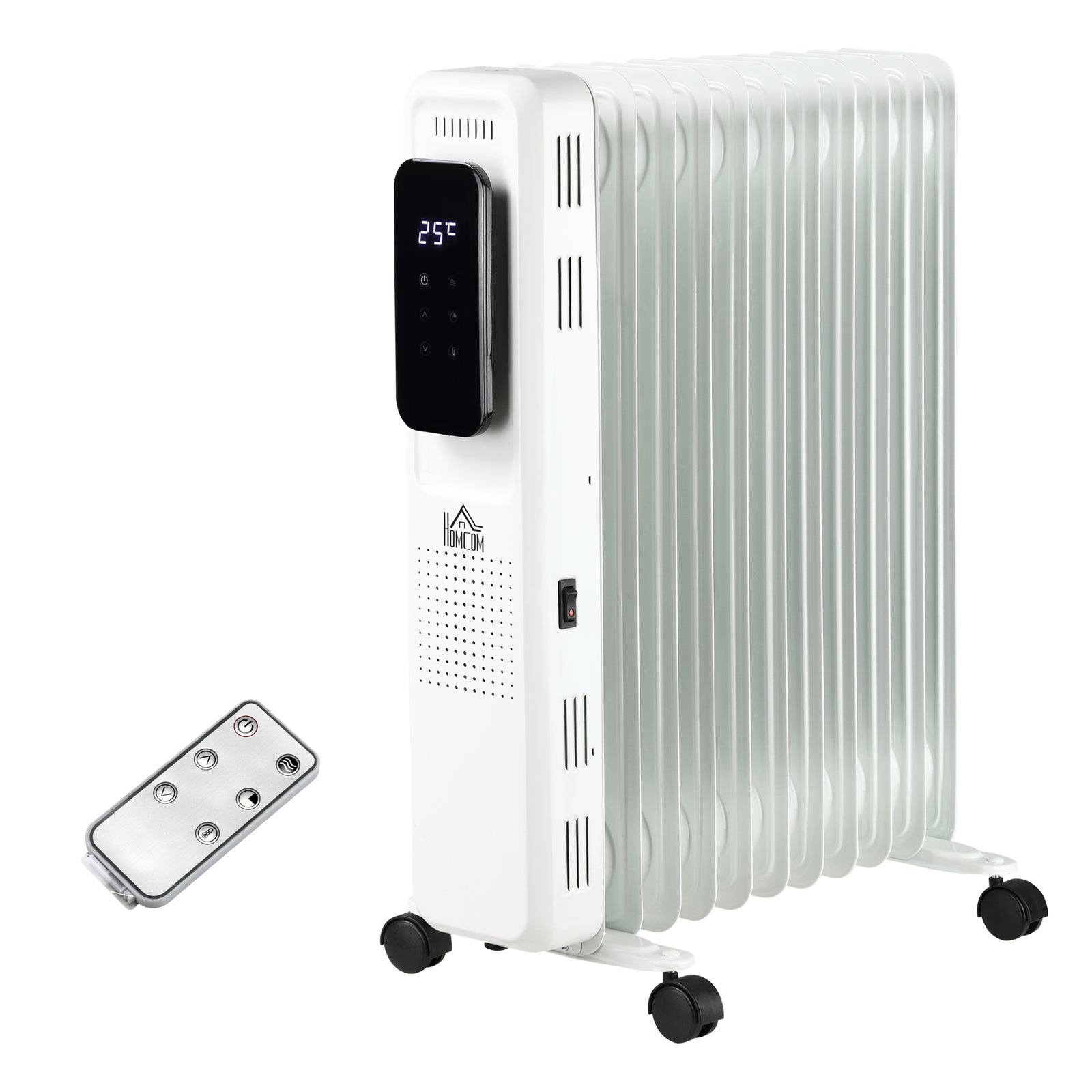 7/9/11fin Oil Filled Radiator Heater With 3 Heat Settings | Large | White