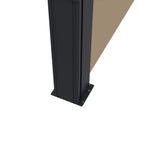 Retractable Side Awning, Garden Divider | Large | Khaki