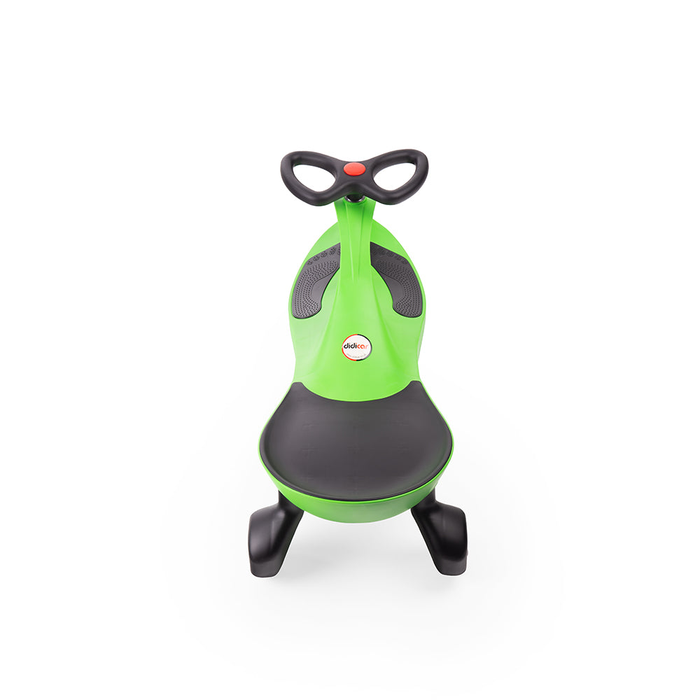 Unique Self Propelled Kids Ride On Toy, Wiggle Car - Green
