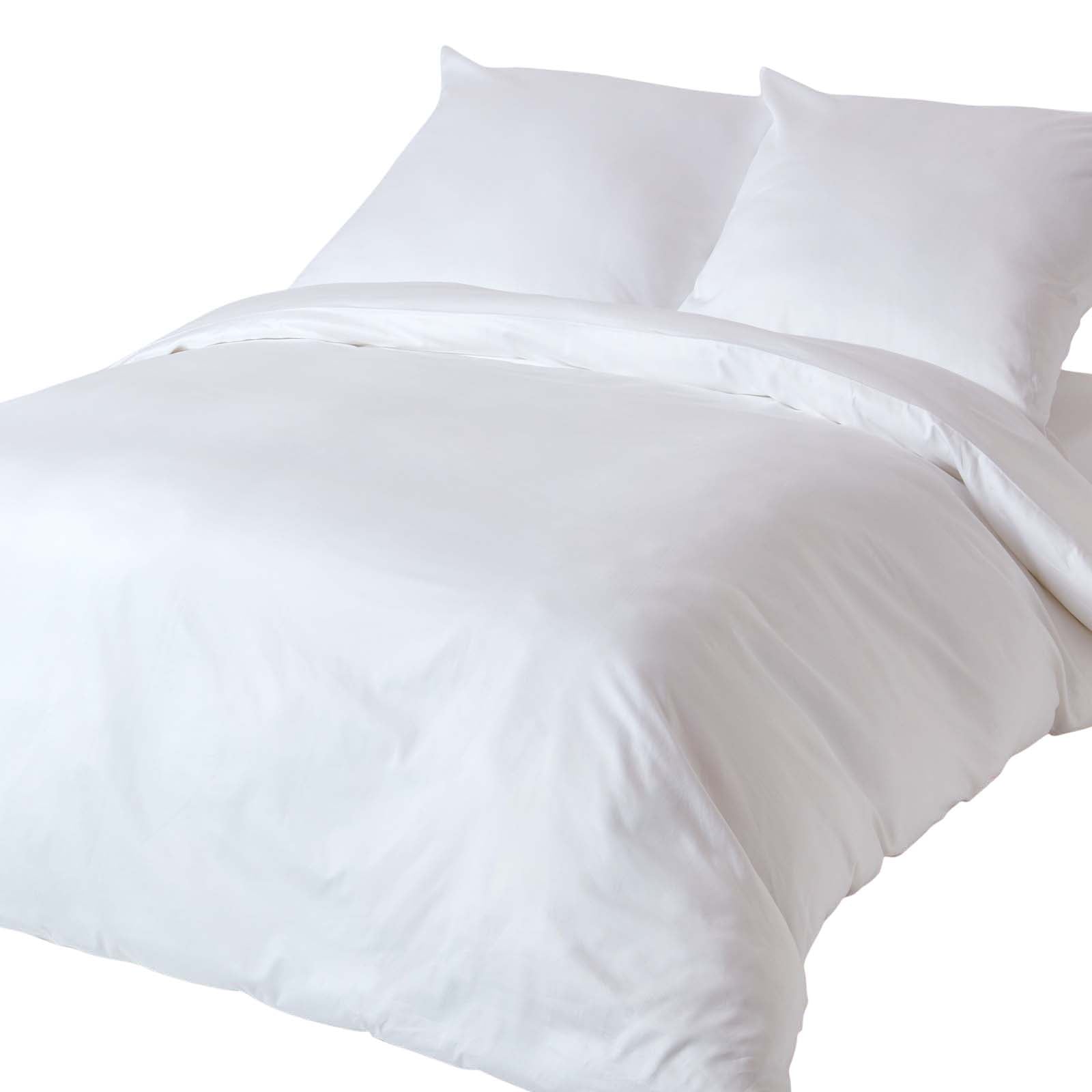 Organic Cotton Duvet Cover Set 400 Tc | European Single | White