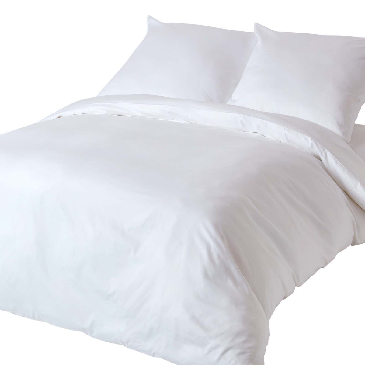 Organic Cotton Duvet Cover Set 400 Tc | European King | White