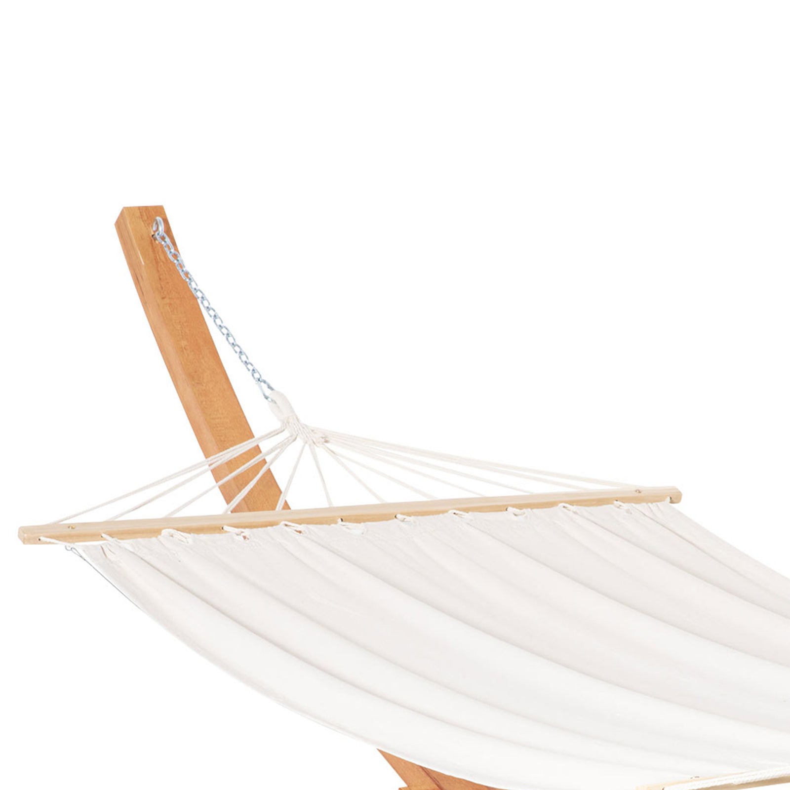 Outdoor Garden Hammock With Wooden Stand Swing Hanging Bed