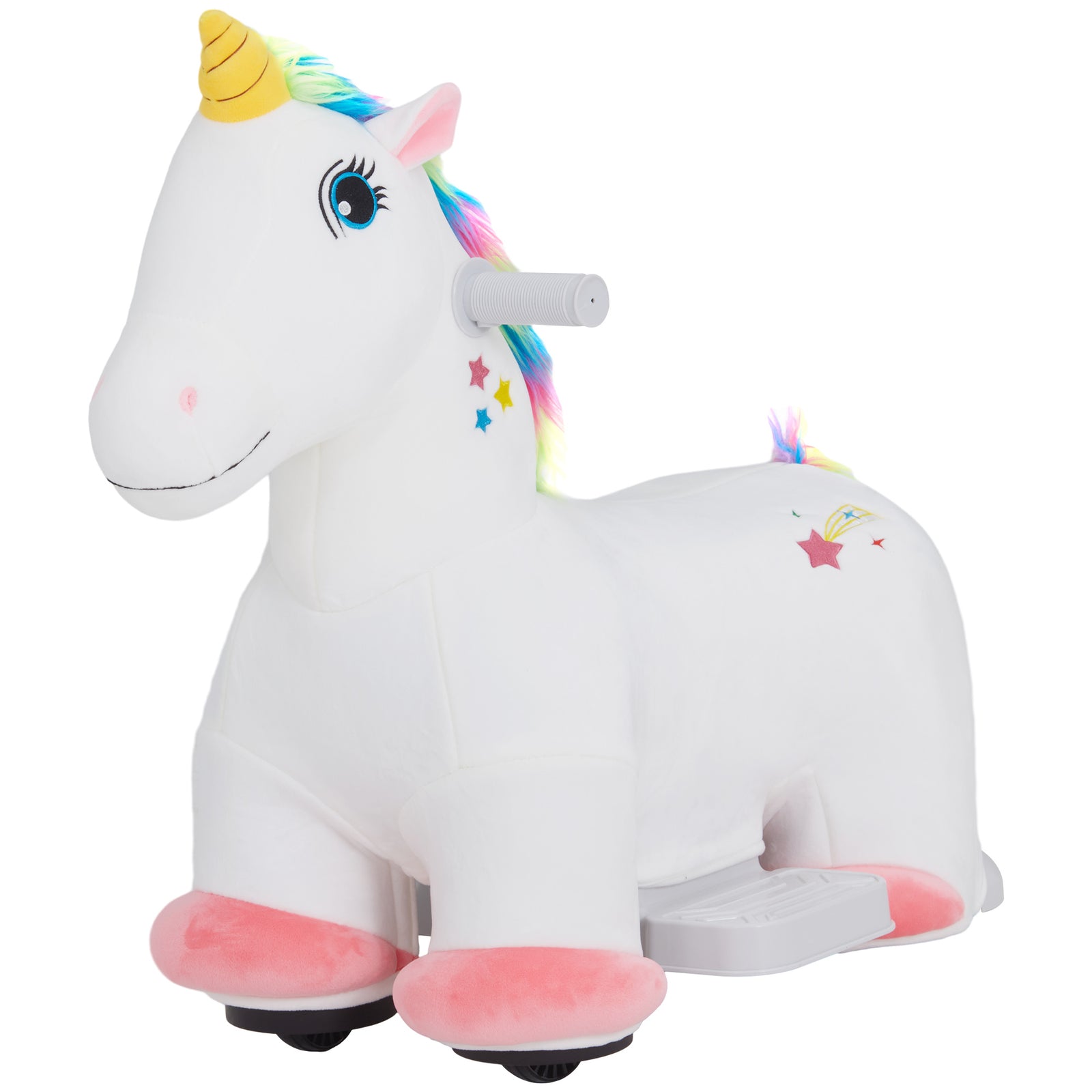 Aiyaplay 6v Electric Ride On Unicorn With Music Forward