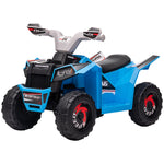 Electric Quad Bike, 6v Kids Ride-on Atv, For Ages 18-36 Months | Blue
