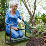 Foldable Steel Garden Kneeler Seat With Tool Bag