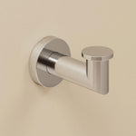 Towel Hook, Robe Hook, Coat Hook, Silver Gloss, Kubic Collection