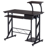 Executive Wooden Desk, Tray Table, Workstation | Brown