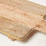 HOMESCAPES Solid Mango Wood Serving Board, 70 X 25 Cm