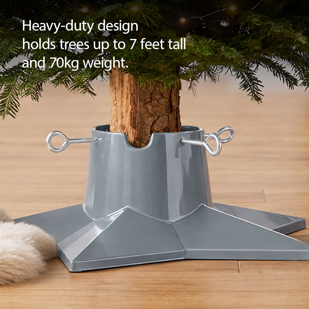 Premium Christmas Tree Stand With 1l Water Reservoir | Silver
