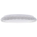 Layla Stylish White Ceiling Lamp Led Dimmable With Invluded Remote Shade Designed To Give The Effect Of A Starry Sky | 40cm | White