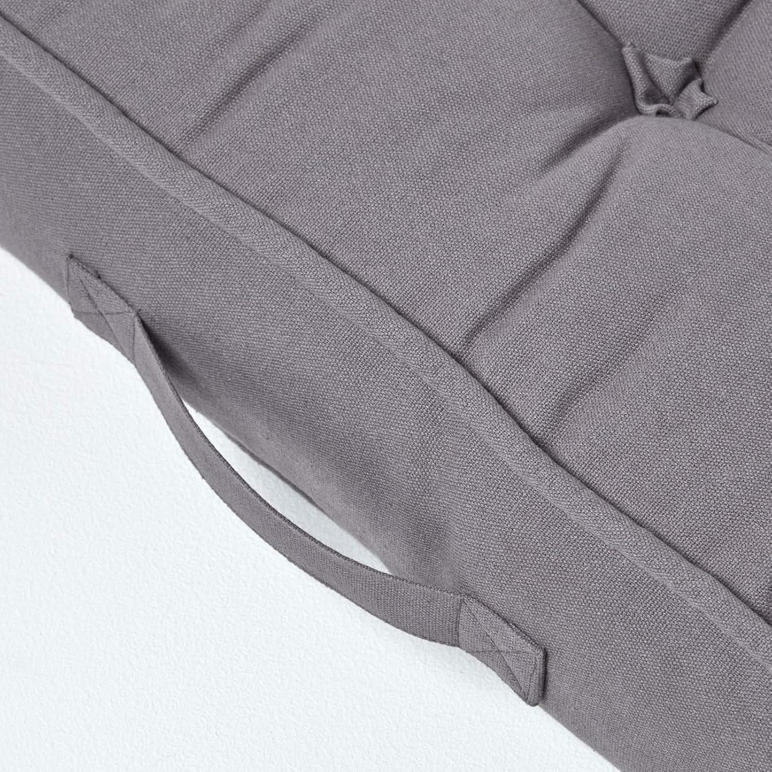 Cotton Armchair Booster Cushion | 50cm x 50cm | Charcoal Grey