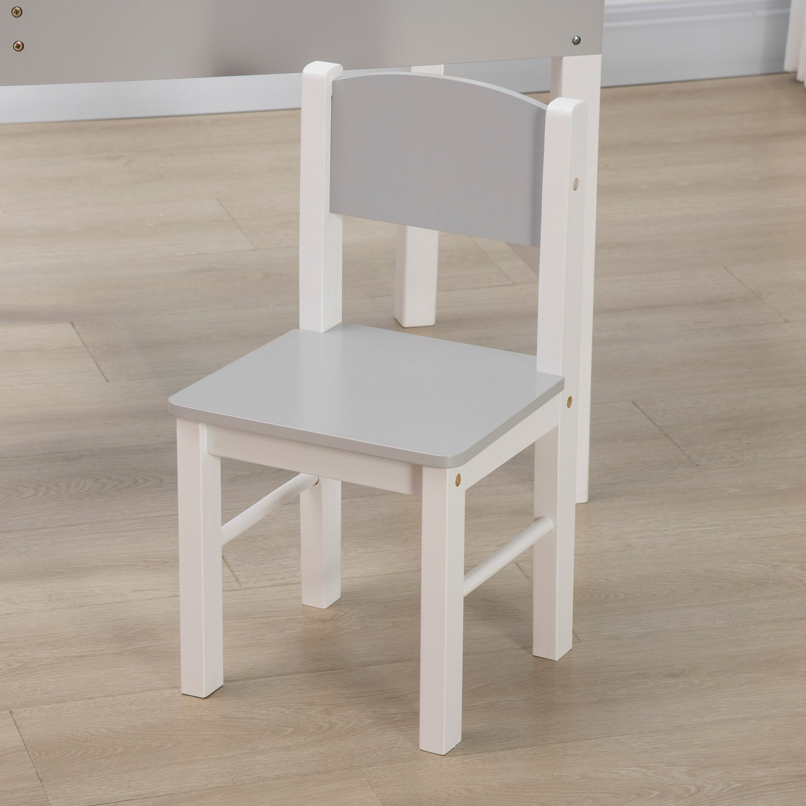 Kids Table And Chair Set 2 In 1 Activity Play Table For Bricks W/storage