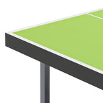 Foldable Mini Tennis Table With Net Steel 182cm Indoor | Green