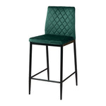 2pcs Upholstered Bar Stools | Green