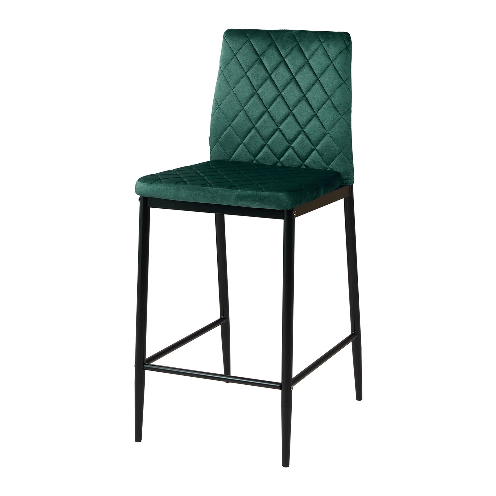 2pcs Upholstered Bar Stools | Green