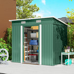 7 X 4ft Outdoor Garden Storage Shed For Garden | Green
