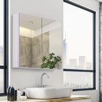 Bathroom Cabinet Double Door Wall Mounted Mirror