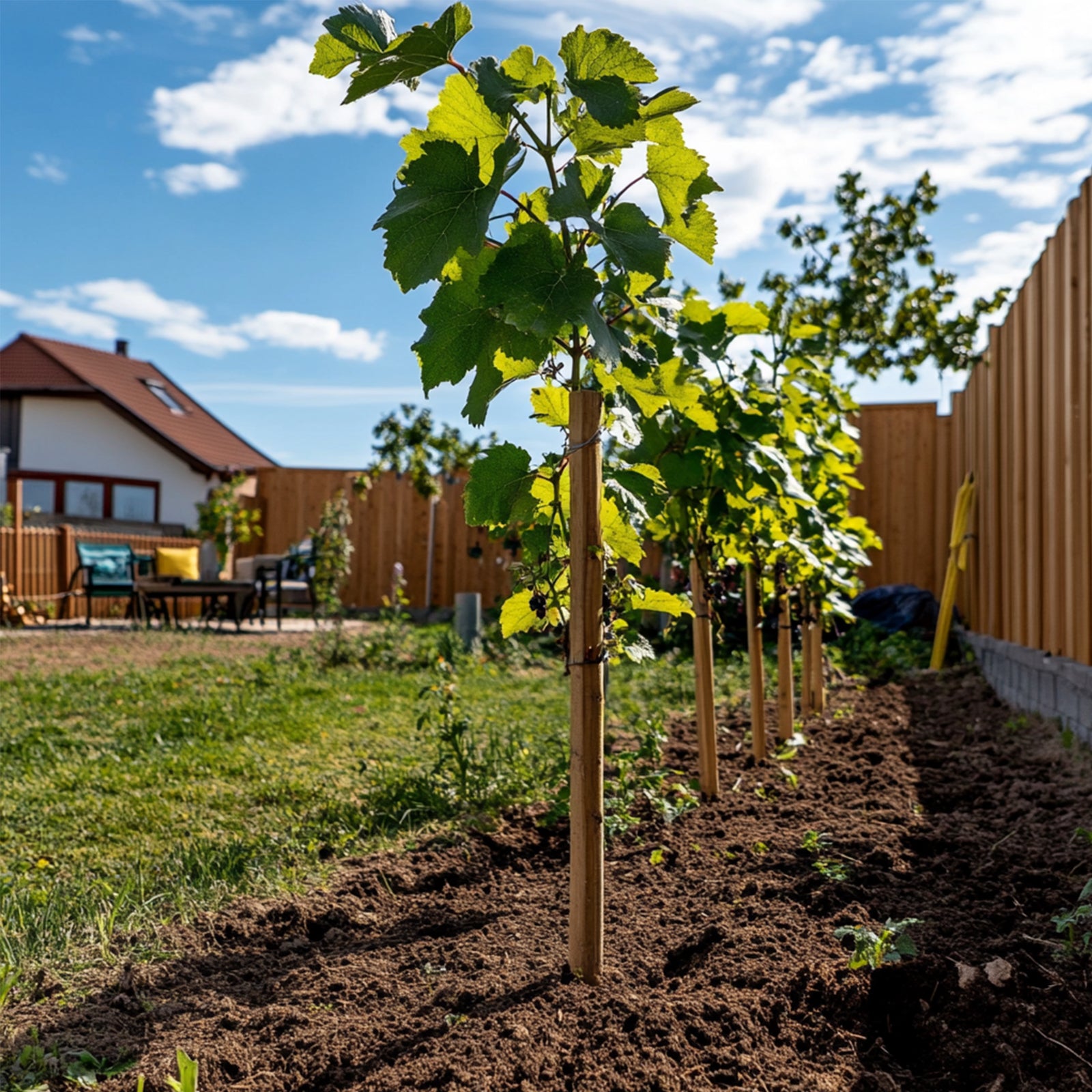Common Grape Vine - 3 Pcs. - Height 25-40cm - ⌀9cm | Set of 3 | Green