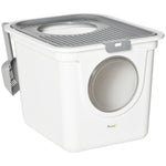 Cat Litter Tray With Front Entrance, Top Exit