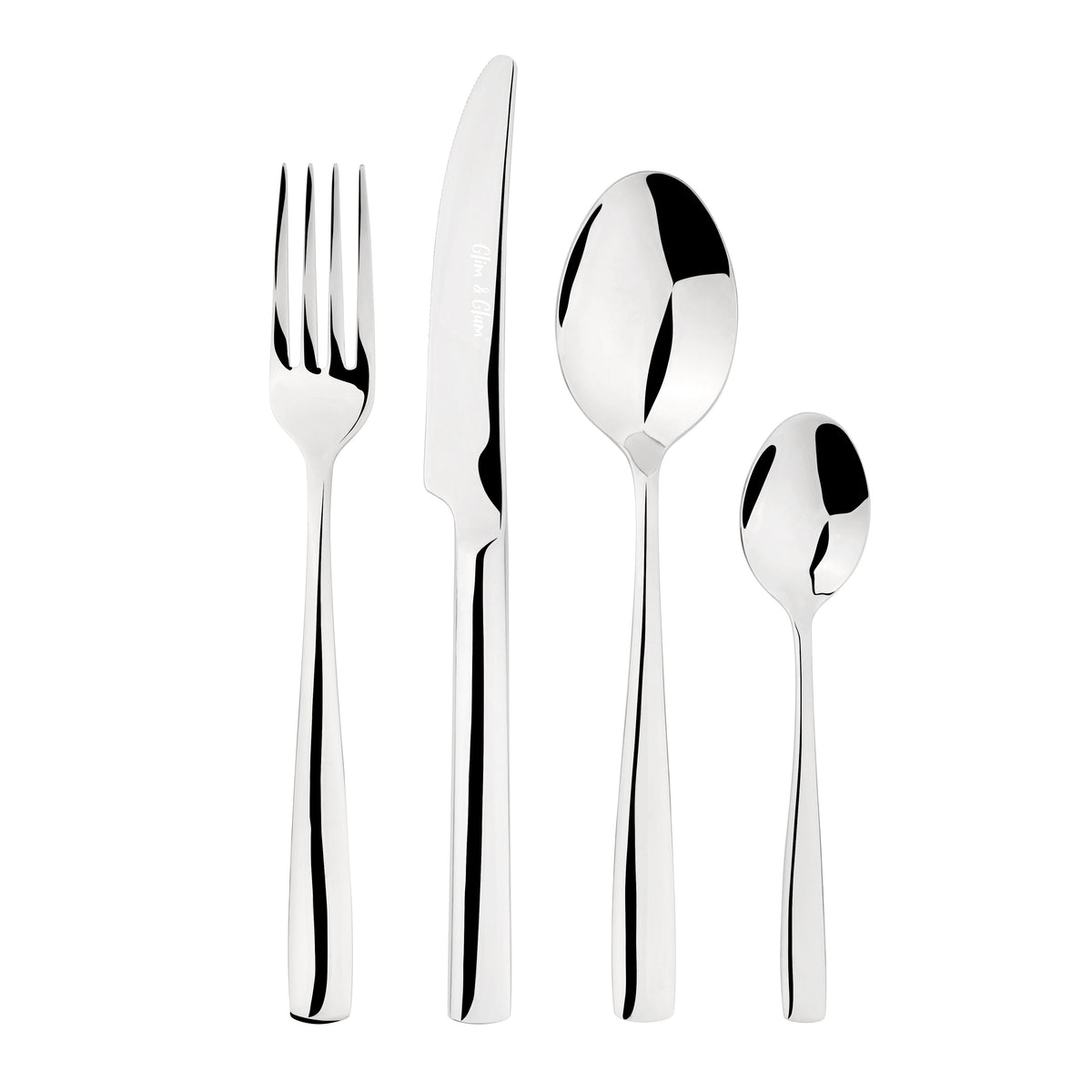 Cutlery Sets Stainless Steel 18/8 Catering Simplicity | 4 Piece | Silver