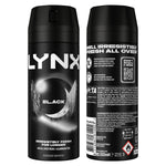 Body Spray Black 48-h High Definition Fragrance Deo For Men, 3x 150ml