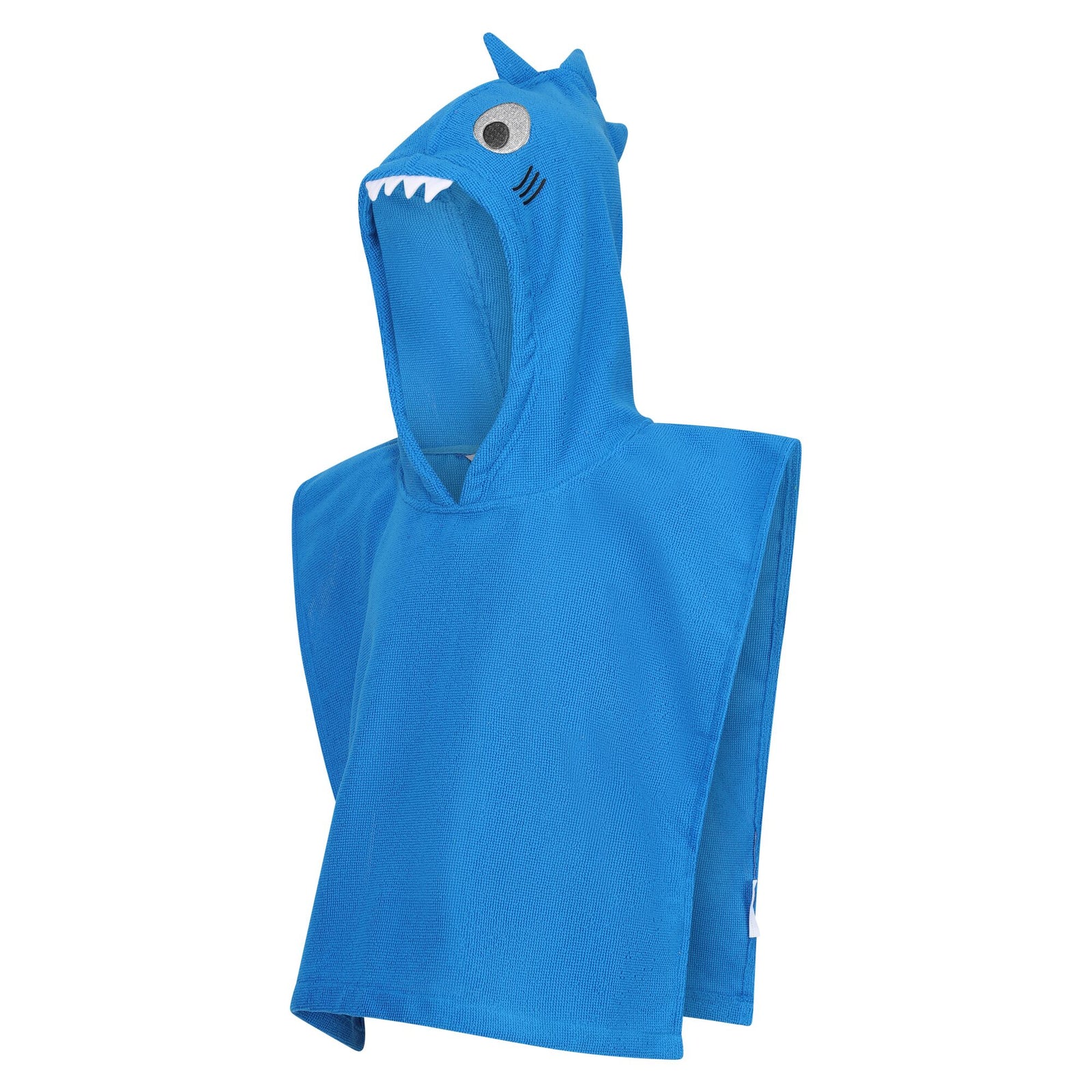 Childrens/kids Bubbles The Shark Hooded Towel | 1-3 Years | Blue