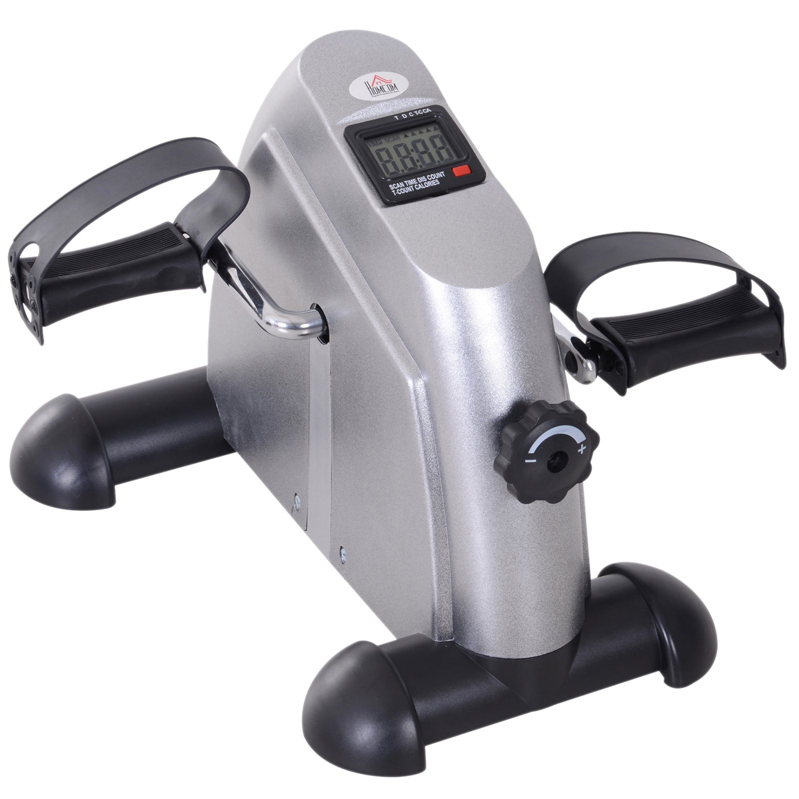Mini Exercise Bike Portable Legs Exerciser Machine | Silver