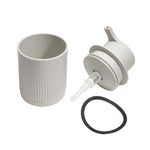 Recycled Soap Dispenser - Easy to use one hand push pump - Refillable with 250ml capacity- Made in the UK | Stone