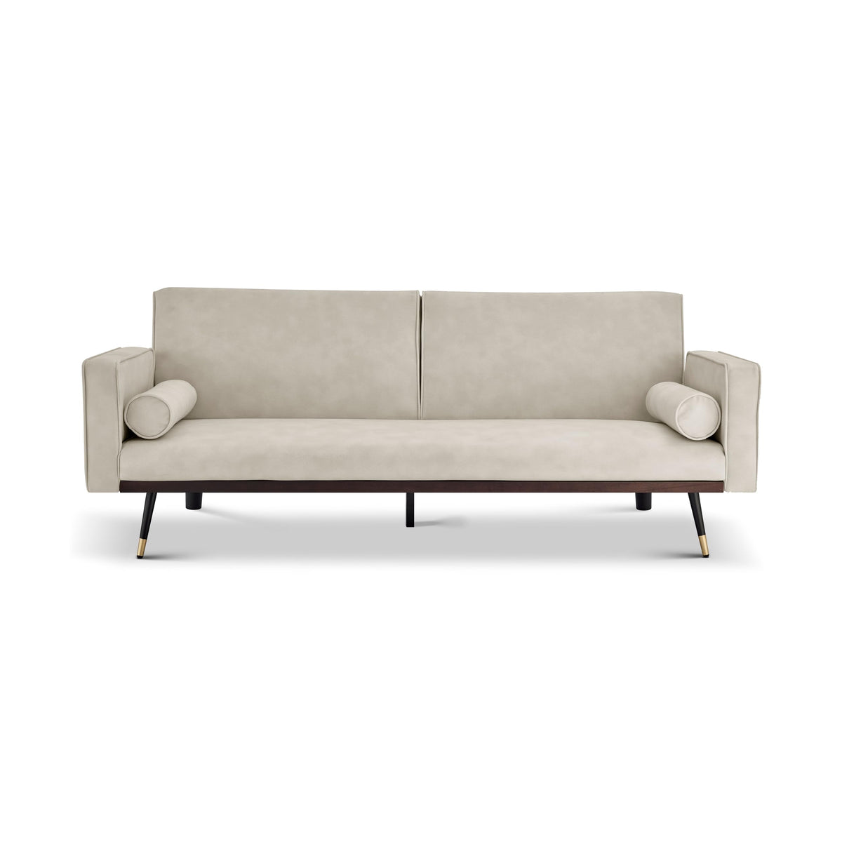 Jenna Suede Sofa Bed 3 Seater Living Room | Cream