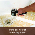 Horsepower Handheld Portable Rechargeable Power Scrubber | Brown