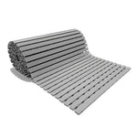 Pvc Duckboard Wet Area Non-slip Mat Drainage Matt - 61cm X 5m Roll | Grey