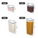 Kitchen Storage Containers For Dry Food | Set of 7 | Transparent
