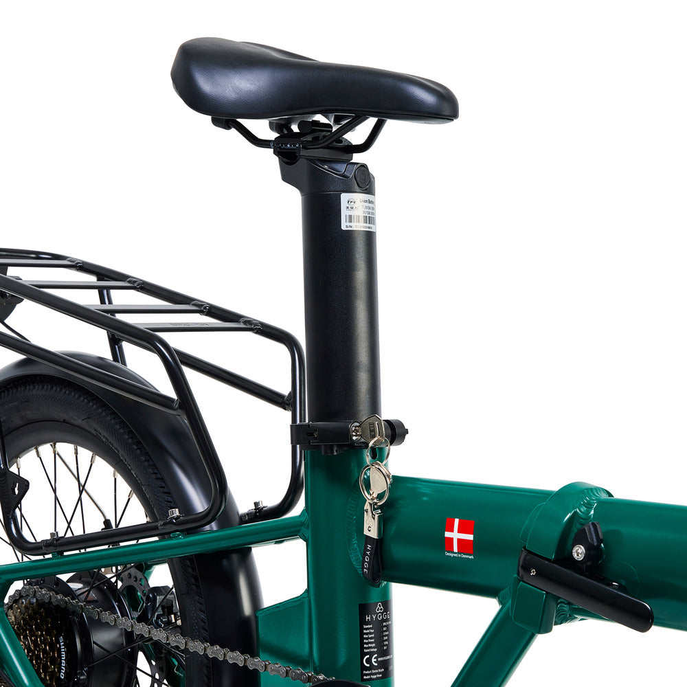 Virum 2025 Folding Bike - Lightweight E-bike | Green
