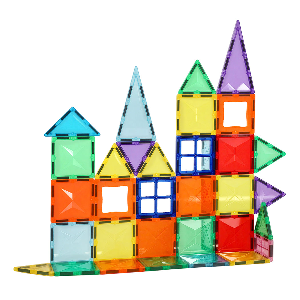 60pc Magnetic Building Blocks Set Stem Educational Toys For Kids Gifts | Multi Colour