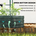 4 X 2 X 4.6ft Galvanised Raised Garden Bed With Trellis | Dark Grey