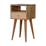 Solid Wood Mini Blush Hand Painted Bedside