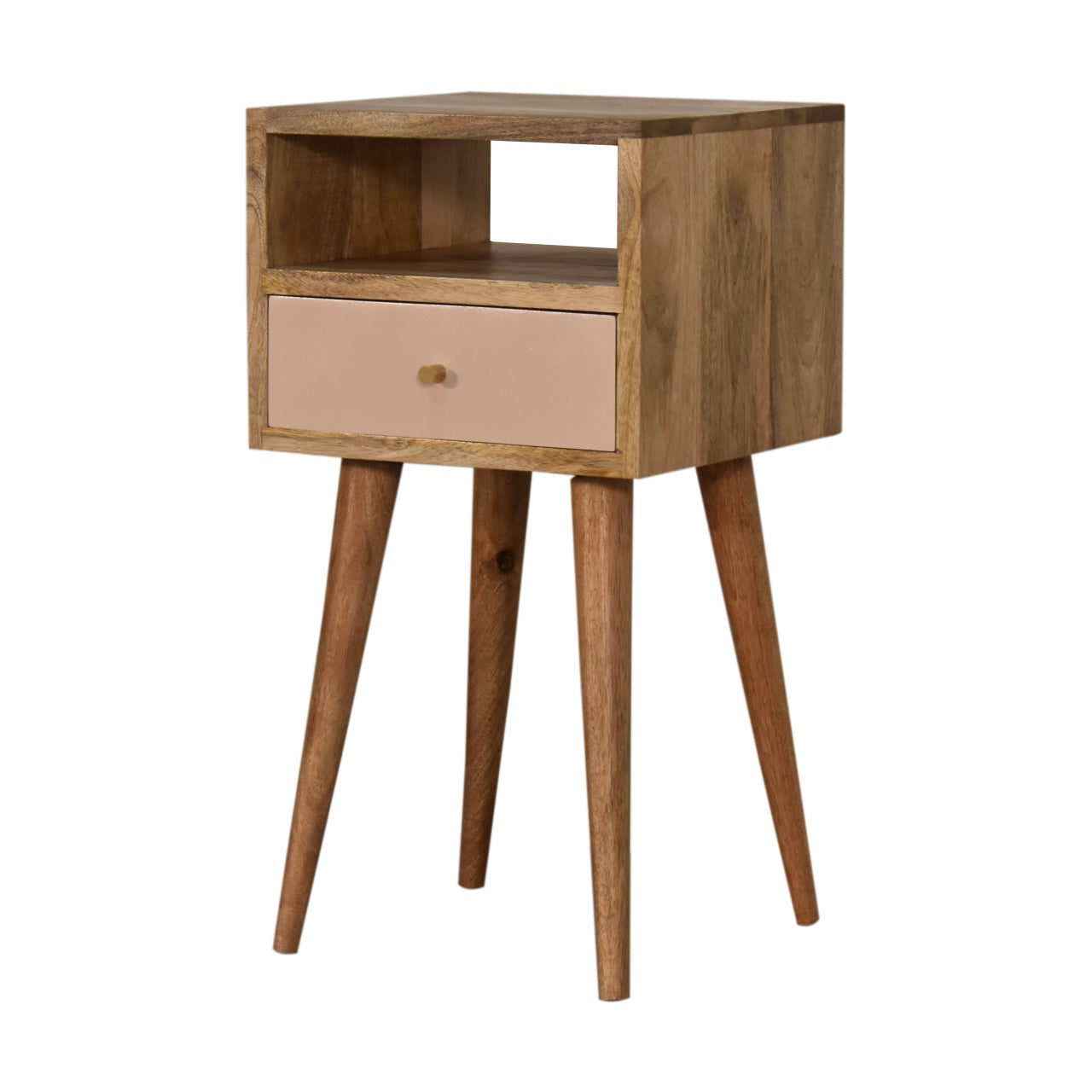 Solid Wood Mini Blush Hand Painted Bedside