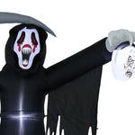 Breeins 8 Ft Halloween Inflatable Grim Reaper With Led Lights