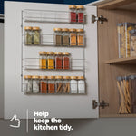 Cupboard Door Spice Rack - 4-tier